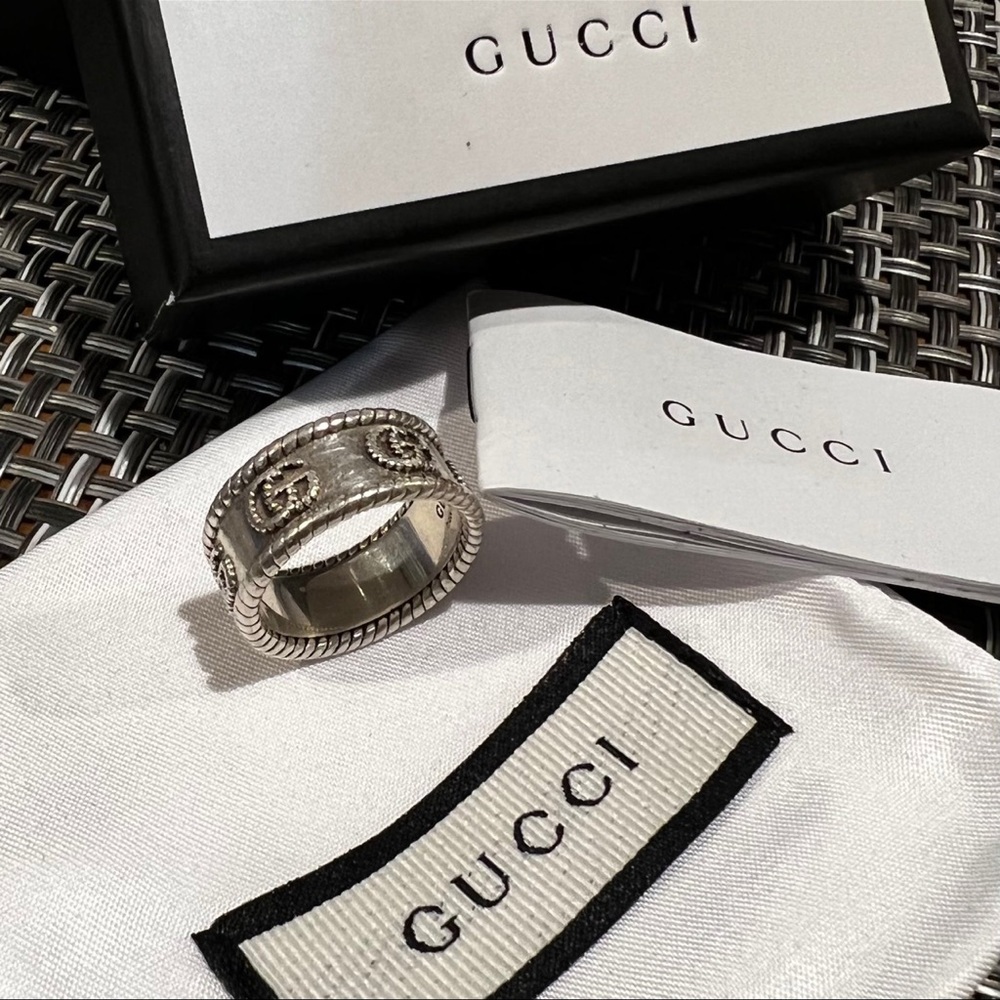 Authentic Gucci double G ring